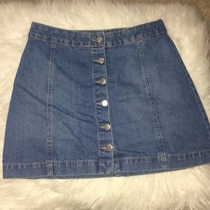 Bottom up jean skirt